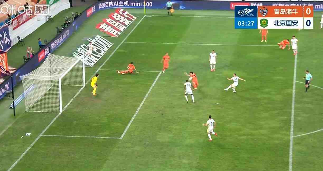 海牛落后！宋龙封堵射门手球送点，法比奥点射国安4分钟领先